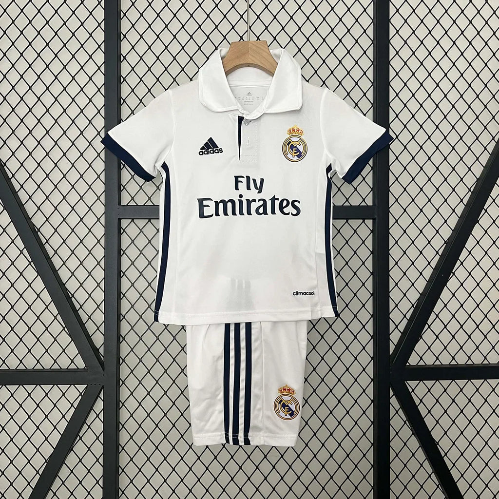 Real Madrid 2016/2017 Home Retro Kit Kids Size