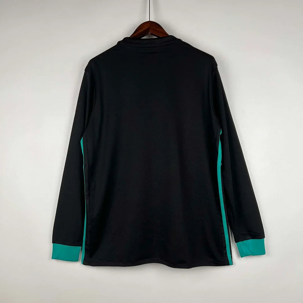 Real Madrid 2017/2018 Away Long Sleeve Retro Jersey