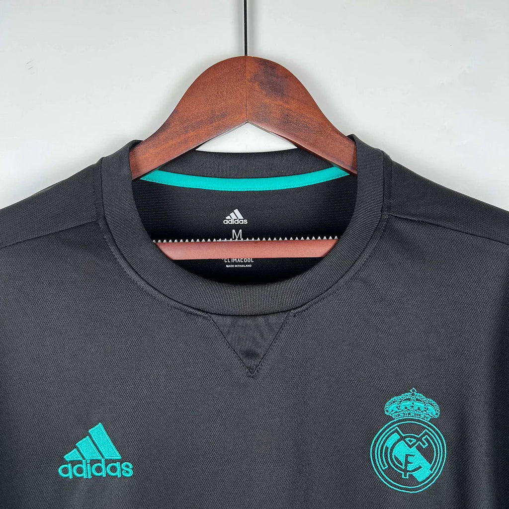 Real Madrid 2017/2018 Away Long Sleeve Retro Jersey