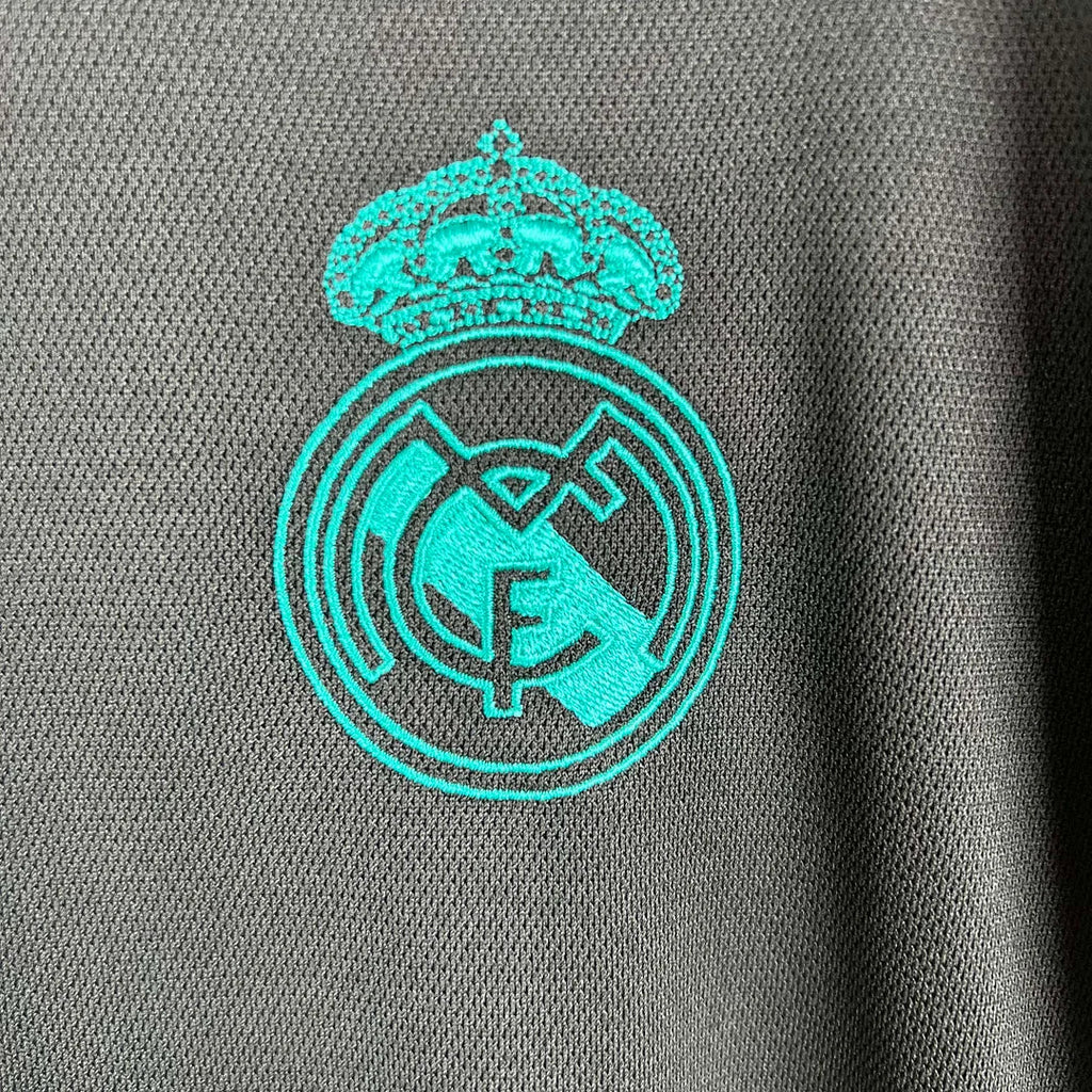 Real Madrid 2017/2018 Away Long Sleeve Retro Jersey