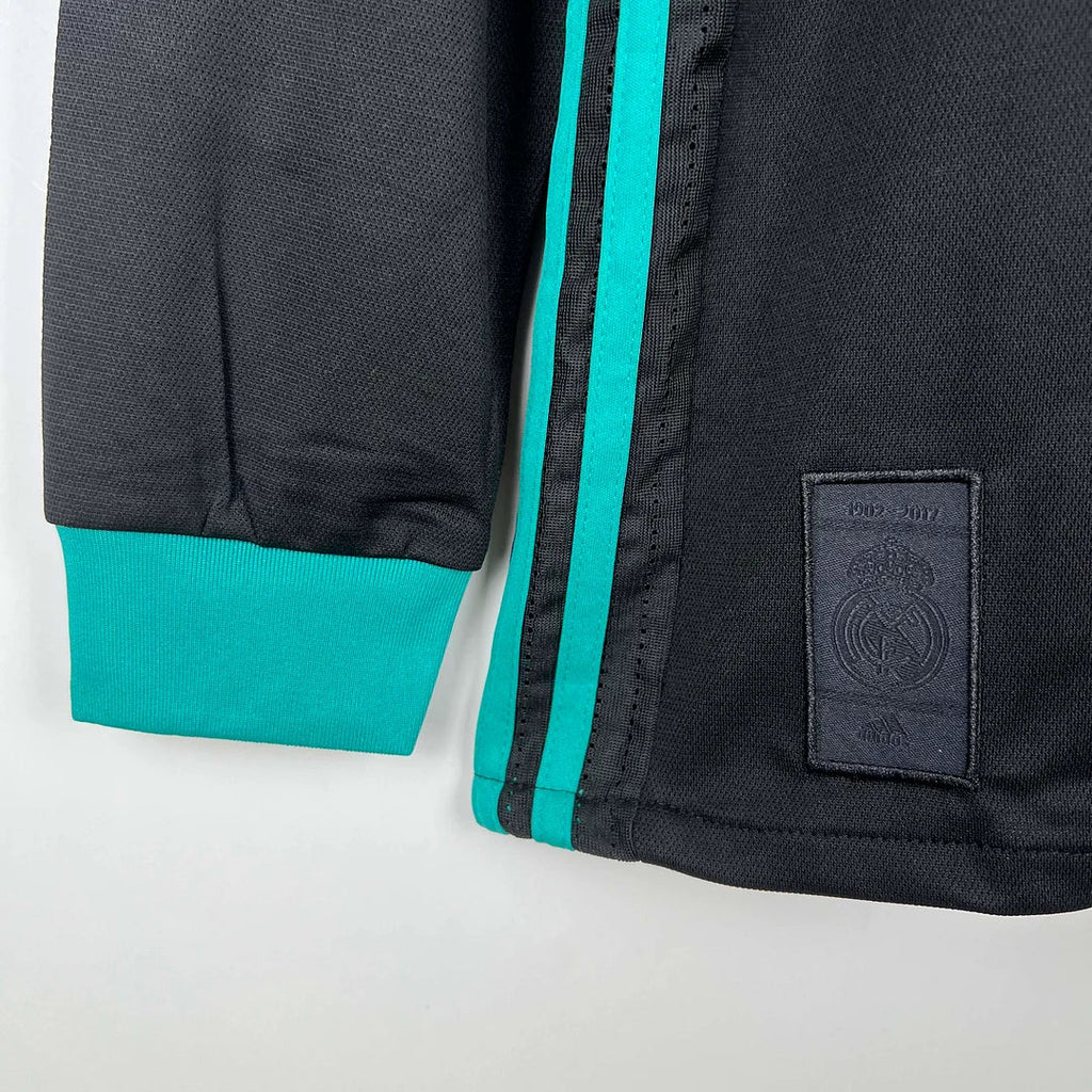 Real Madrid 2017/2018 Away Long Sleeve Retro Jersey