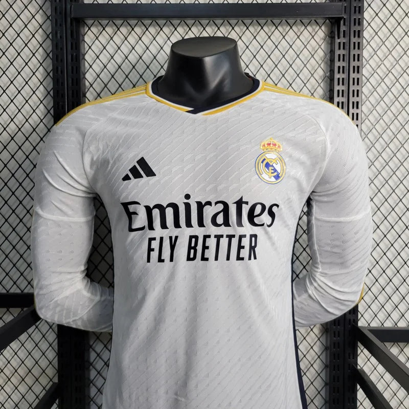 Real Madrid 2023/2024 Home Long Sleeve Jersey