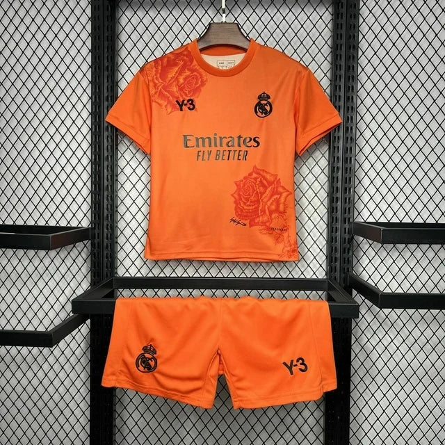 Real Madrid 2024/2025 4th Kit Orange Kids Size