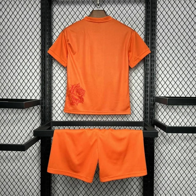 Real Madrid 2024/2025 4th Kit Orange Kids Size