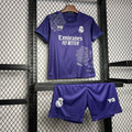 Real Madrid 2024/2025 4th Kit Purple Jersey Kids Size