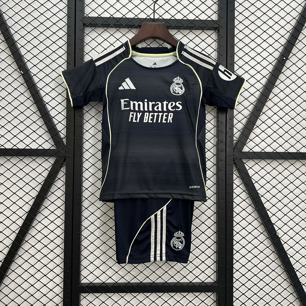 Real Madrid 2025/2026 Away Jersey Kids Size