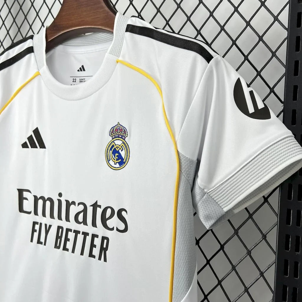 Real Madrid 2025/2026 Home Jersey Kids Size