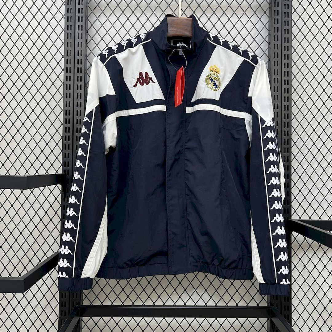 Real Madrid 2025/2026 OG Style Navy Windbreaker Jacket