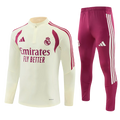 Real Madrid 2026/2027 Beige and Pink Tracksuit