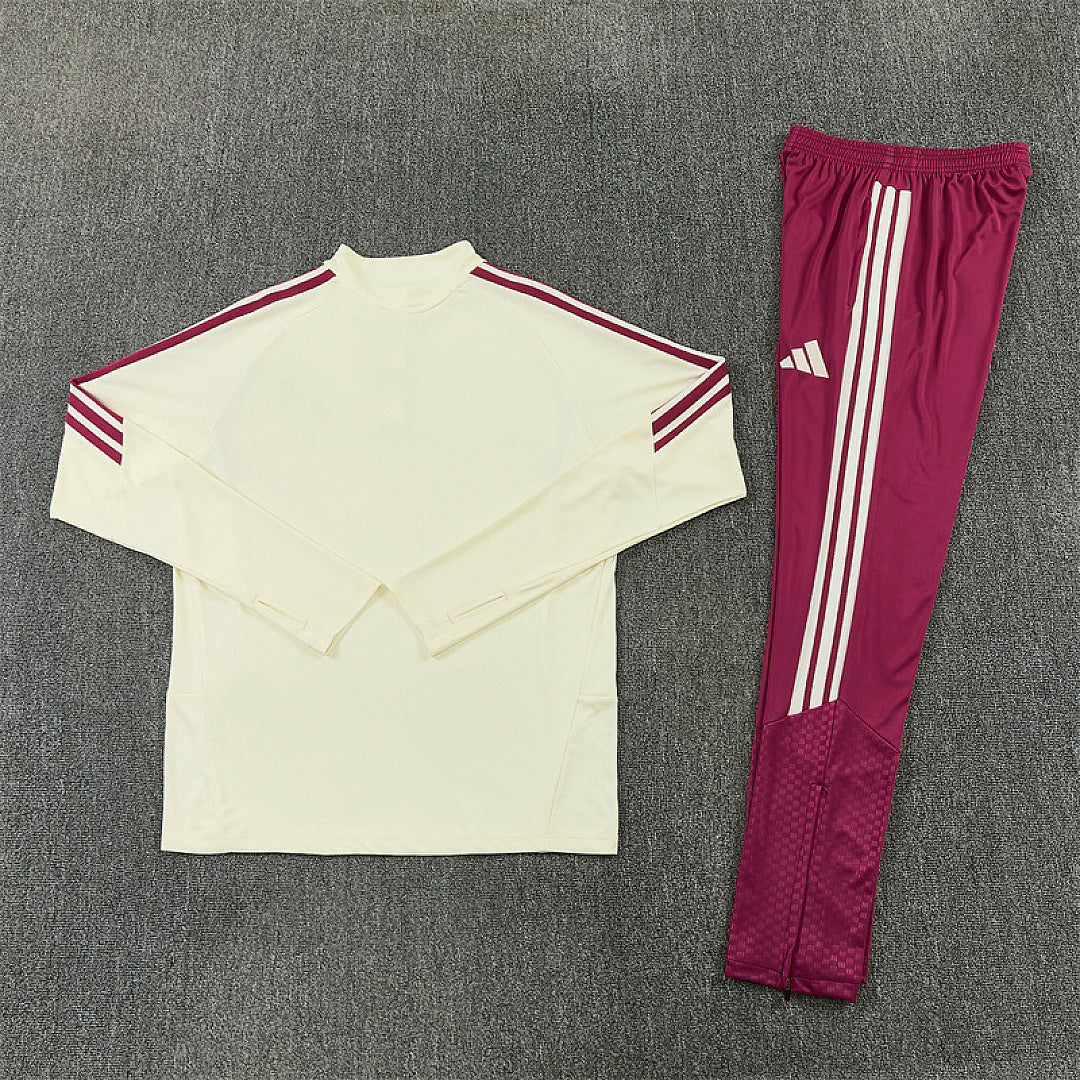 Real Madrid 2026/2027 Beige and Pink Tracksuit