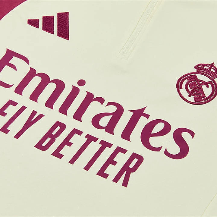Real Madrid 2026/2027 Beige and Pink Tracksuit