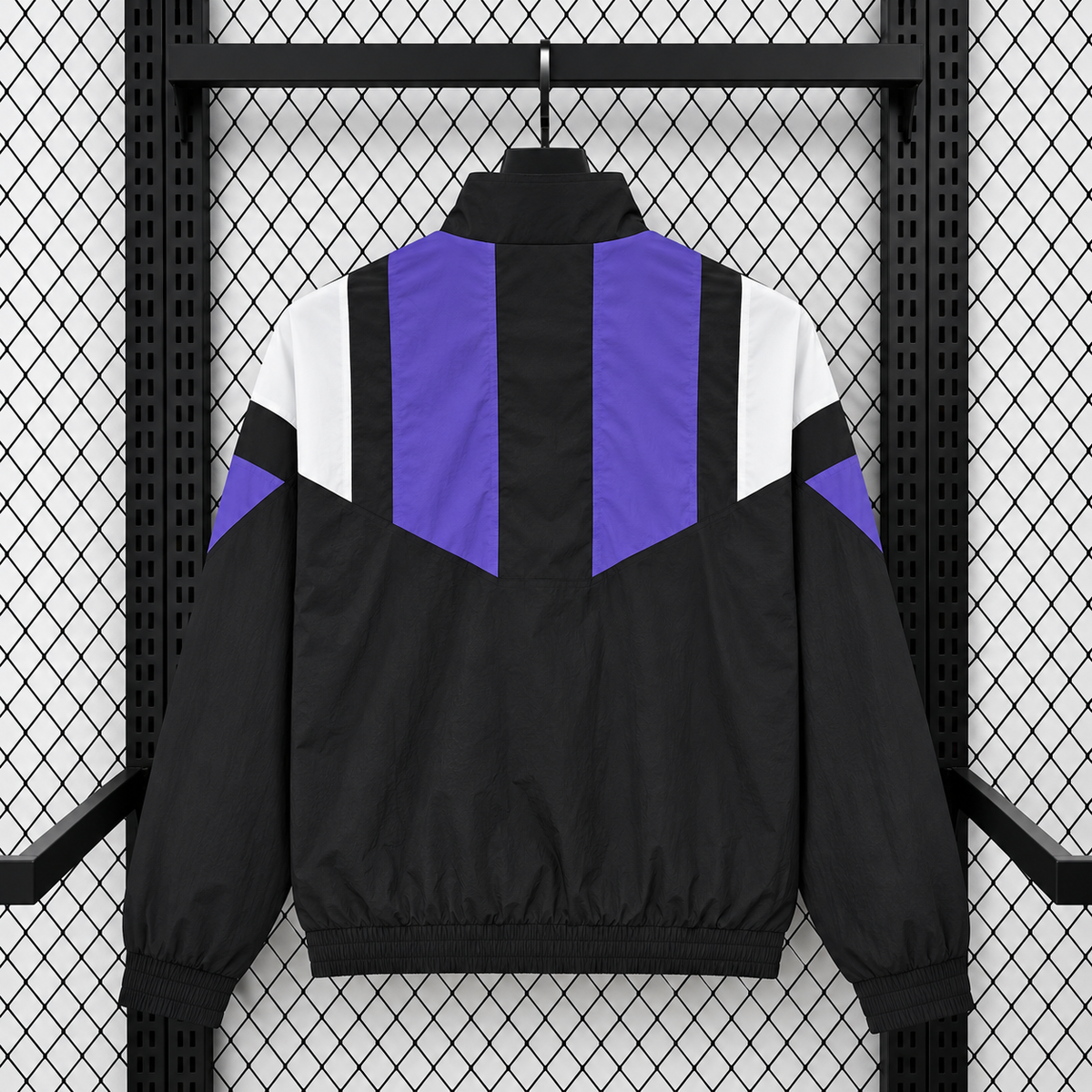 Real Madrid 2026/2027 Black EQT Casual Training Windbreaker