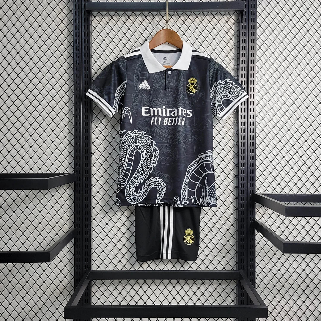 Real Madrid Dragón Negro Limited Jersey Kids Size