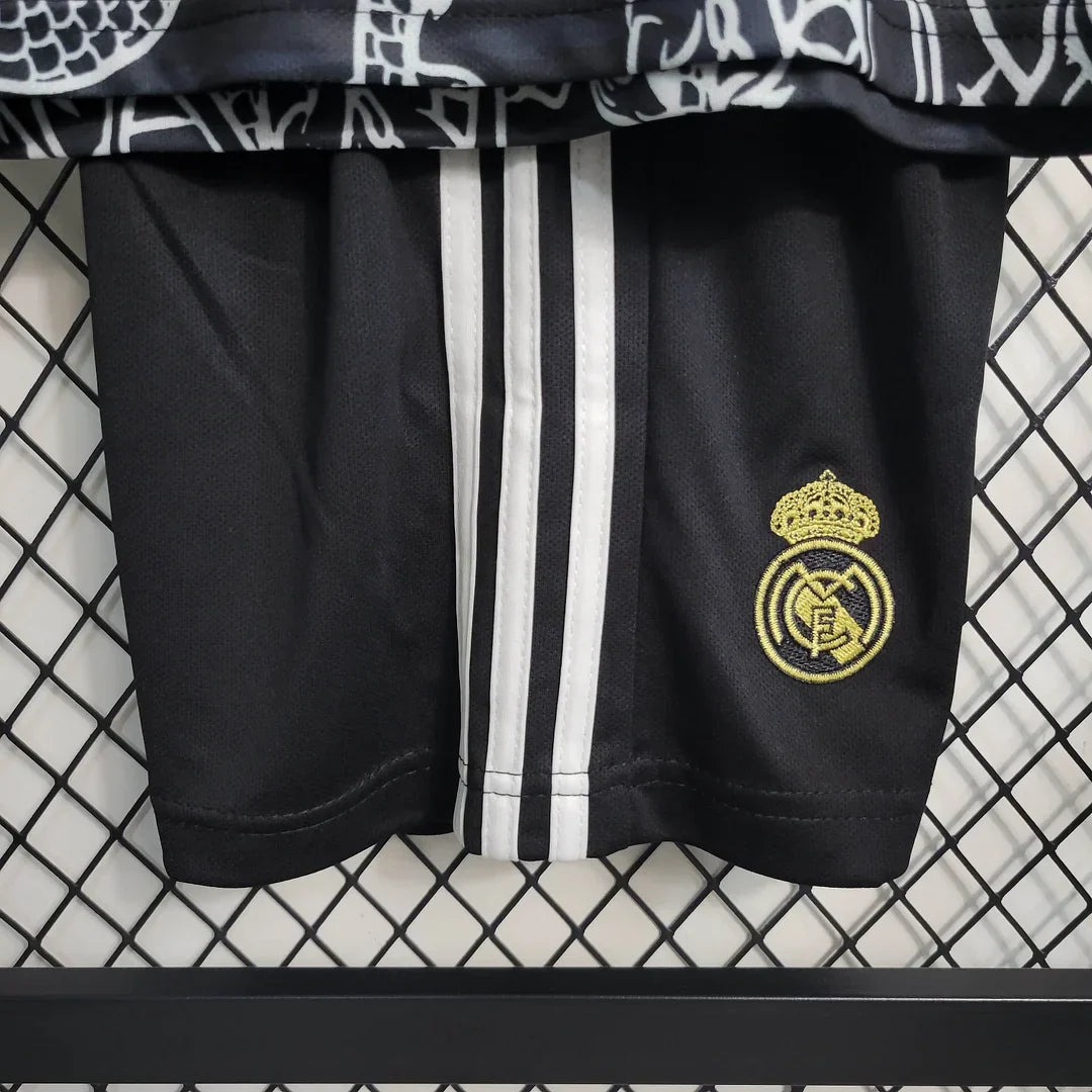 Real Madrid Dragón Negro Limited Jersey Kids Size