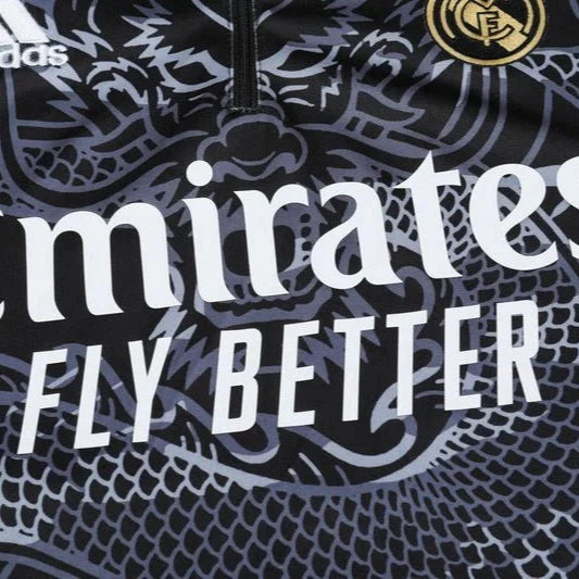 Real Madrid Dragón Negro Tracksuit