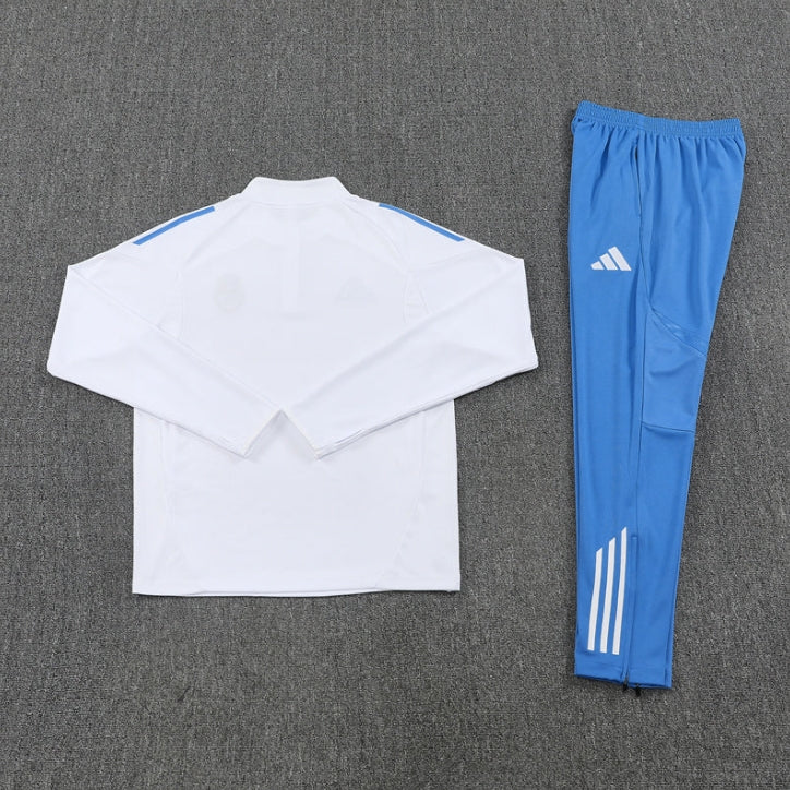 Real Madrid White and Light Blue Tracksuit
