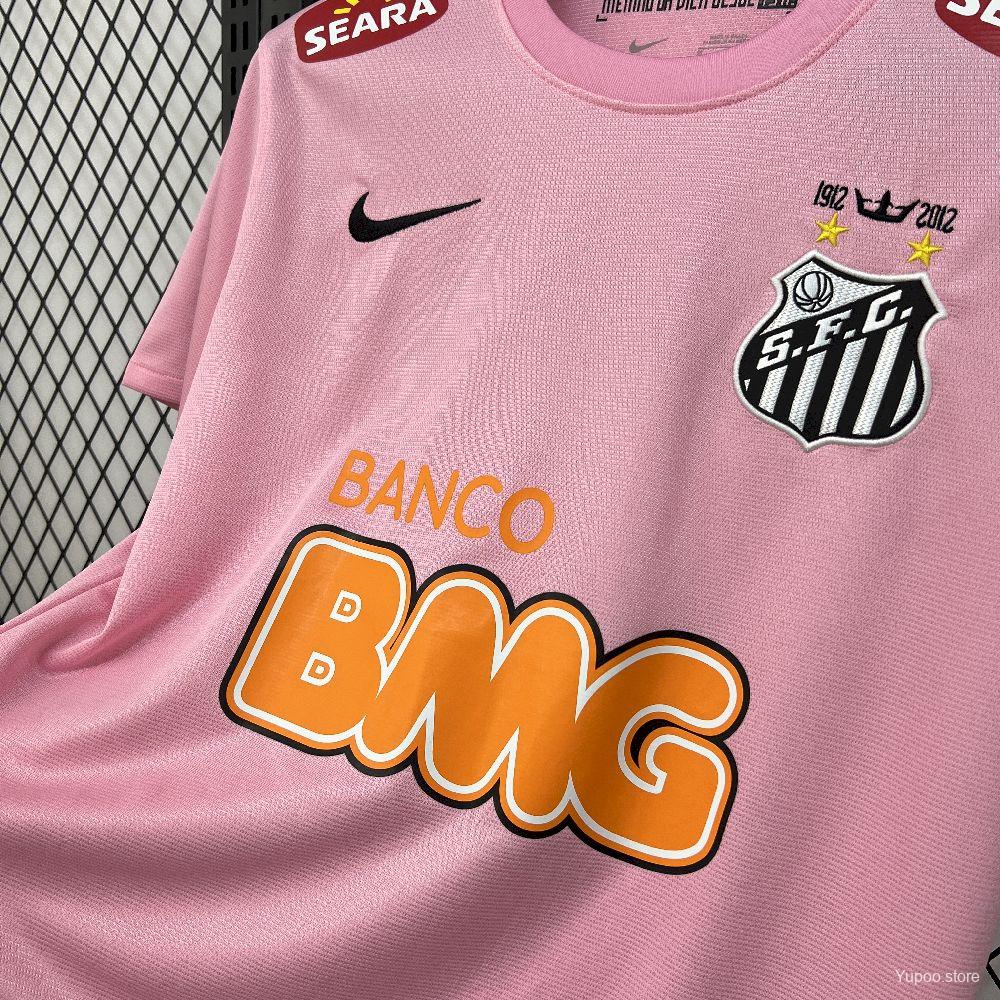 Santos 2012 Home Pink Limited Retro Jersey