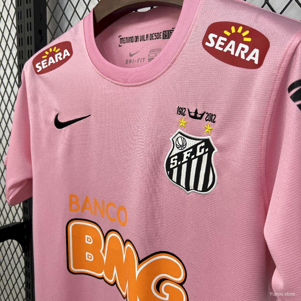 Santos 2012 Home Pink Limited Retro Jersey