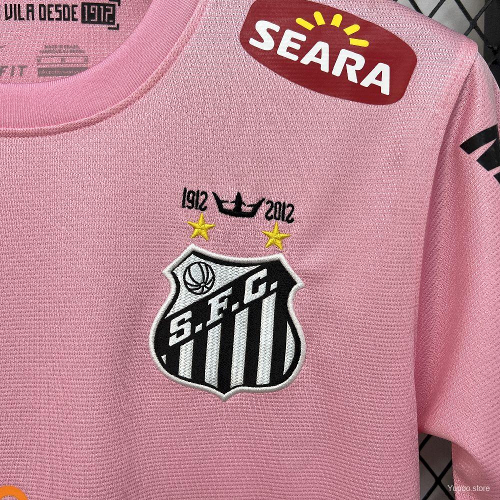Santos 2012 Home Pink Limited Retro Jersey