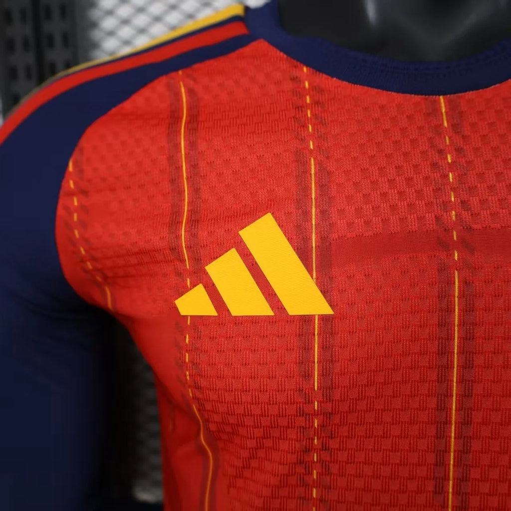 Spain 2026 Home Long Sleeve Player Jersey